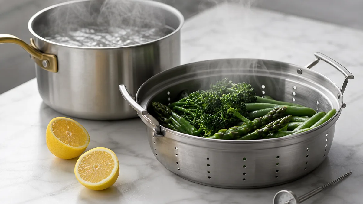 Gemüse wird schonend im Dampf gegart